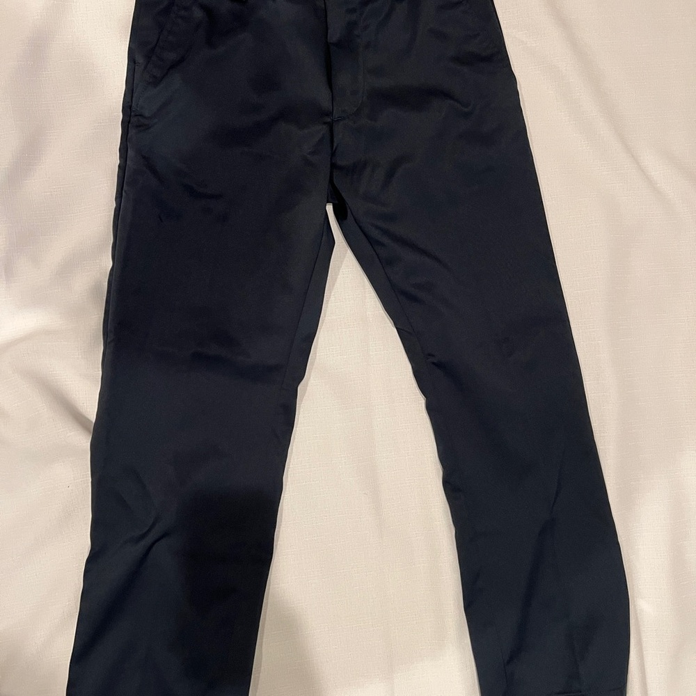 Amazon Essentials Men's Navy Blue Dress Khaki Pants 28x28 Classic Amazon